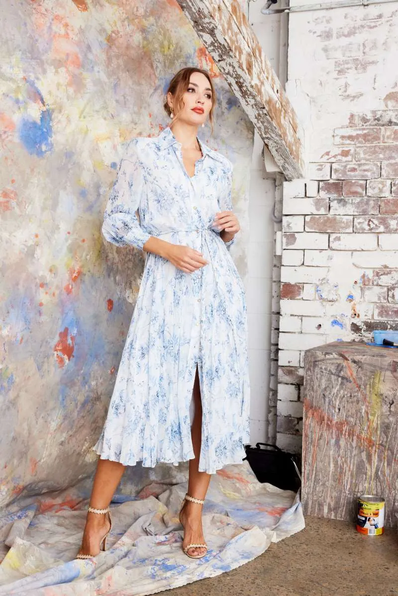 Bachi Dress in Wedgewood 2189V by Kamare